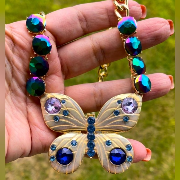 NEW Betsey Johnson Butterfly Necklace